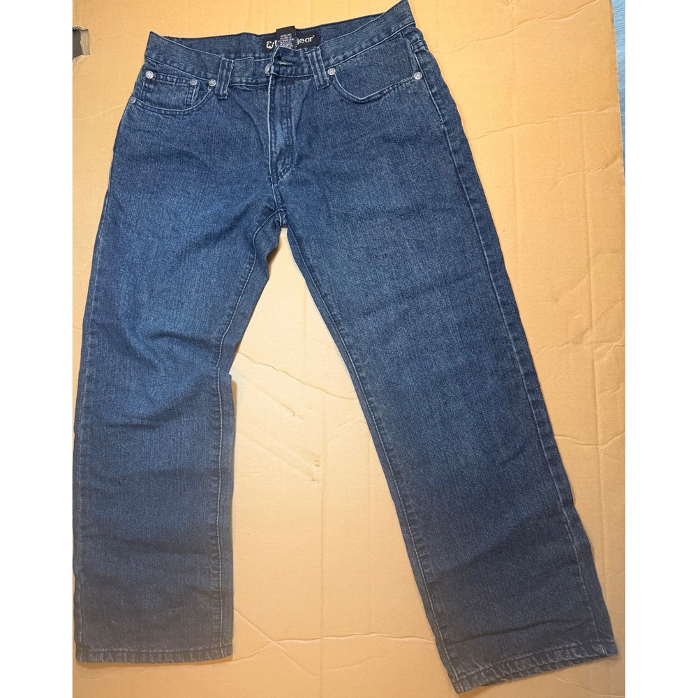 Vintage NBN Gear Mens Dark Wash Straight Leg Denim Jeans Blue 32x30 Y2K